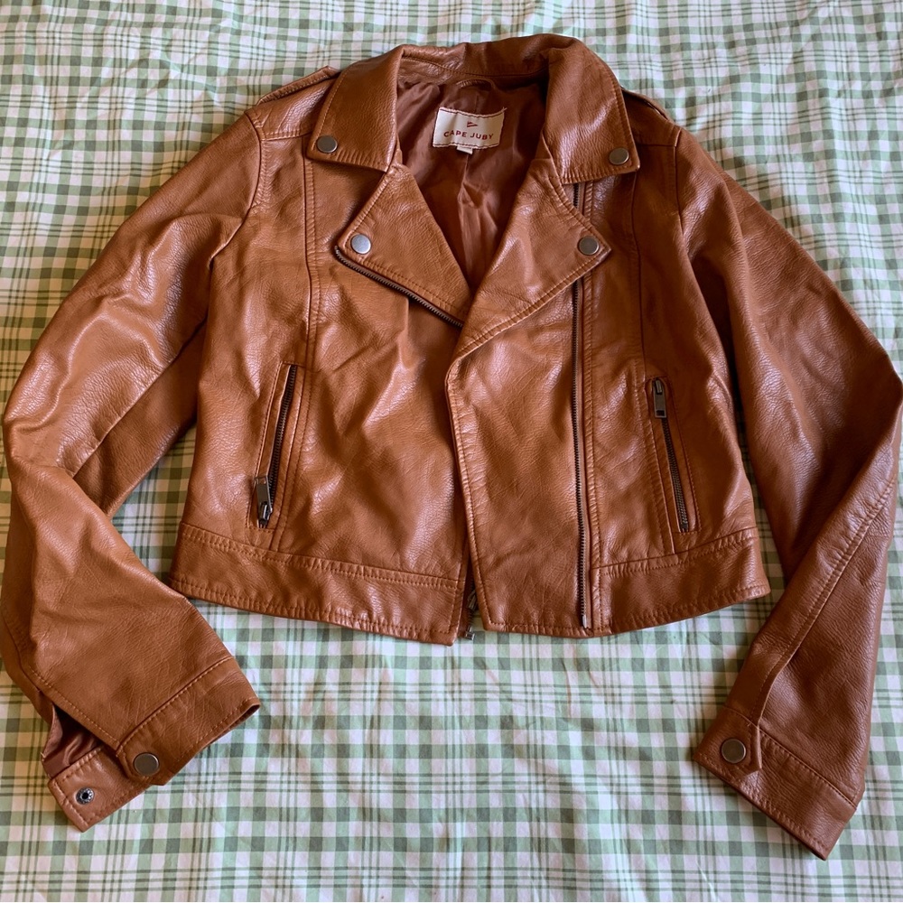 Faux leather jacket